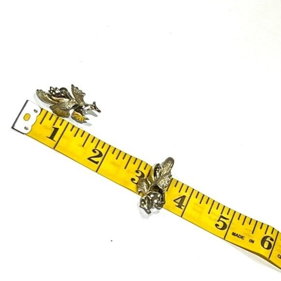 Vintage CORO Y2K Leaf Link Necklace & Earrings Set - Picture 7 of 11